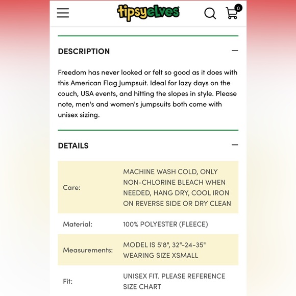 Tipsy Elves USA Jumpsuit N111-8 - Picture 15 of 15